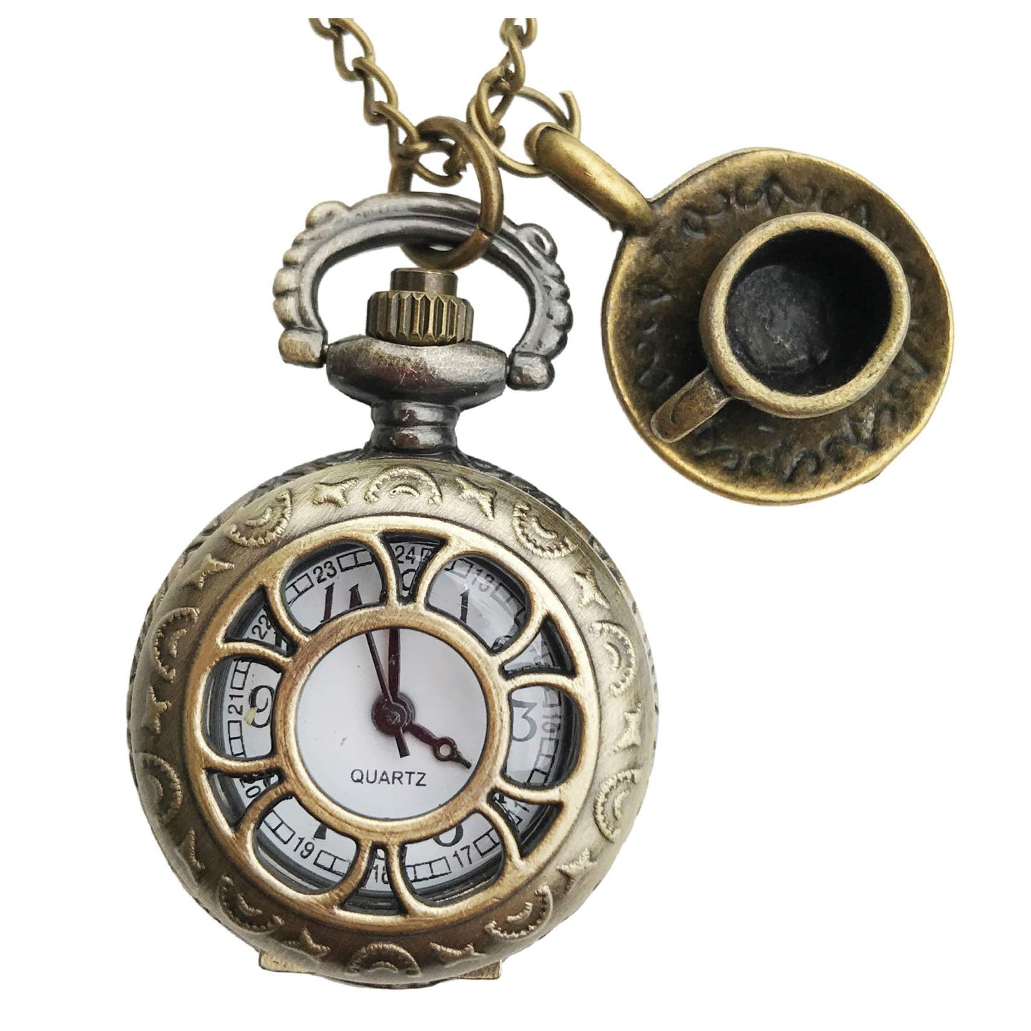 Alice in Wonderland Watch Necklace Jewelry Costume Gothic Lolita Acces