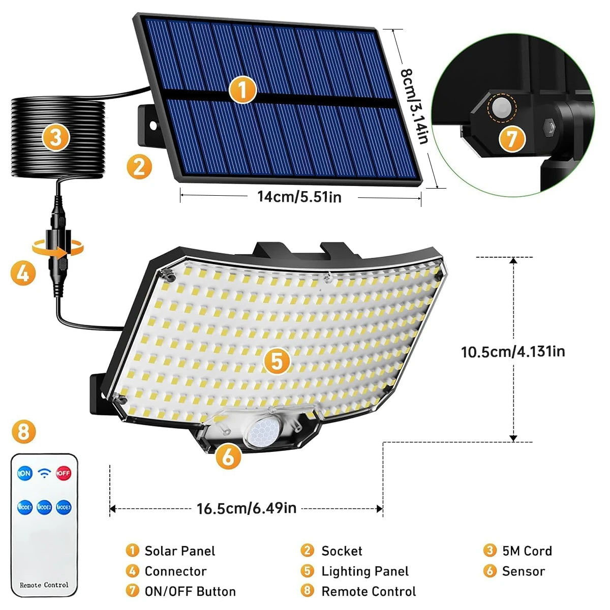 Solar LED Light for Outside