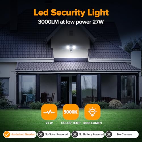 Ume LED Security LED Light for Outside, Garage, Yard (black) Secondary image