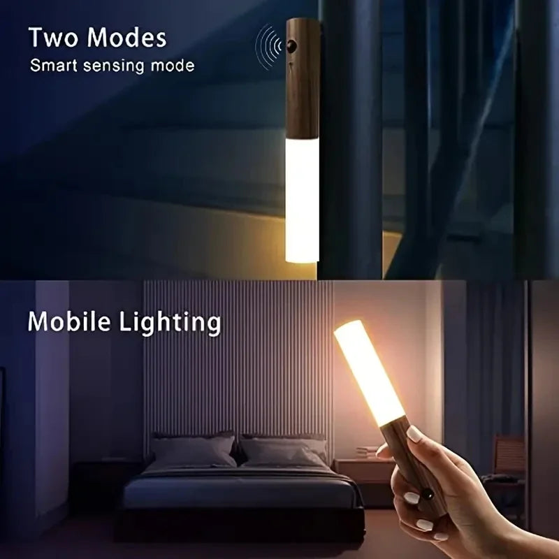 1pc Intelligent Human Body Induction Night LED Light, Household Toilet Wall Induction