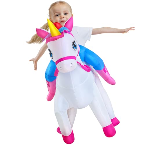 Inflatable Unicorn Costume Kids Unicorn Costume For Halloween Party Cosplay Blow Up Costume For Kids