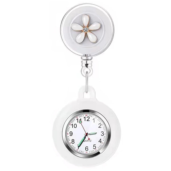 3X Retractable Nurse Watch for Nurses Doctors, Clip-on Hanging Lapel N