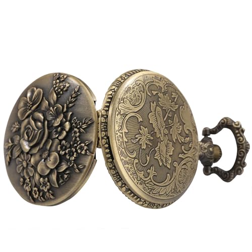 Vintage Quartz Pocket Watches for Men with Chains Pendant Pocket Watch