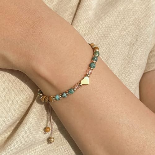 yupoxiu Natural Stone Bracelets - Inspirational Birthday Gifts for Women