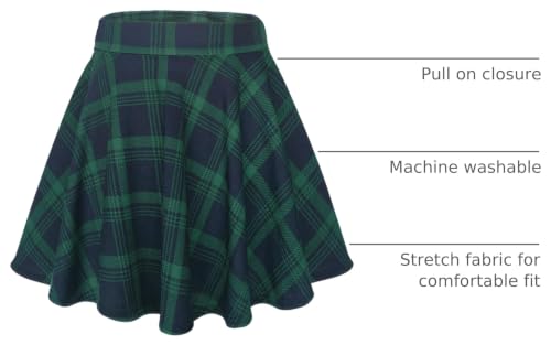 Urban CoCo Women's Basic Versatile Stretchy Flared Casual Mini Skater Skirt