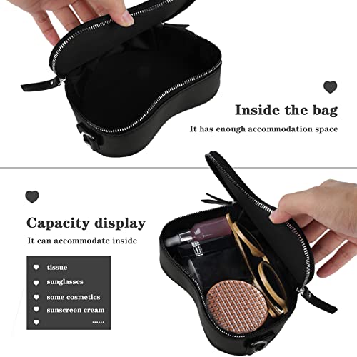 Heart-Shaped Gothic Chain Crossbody Purse