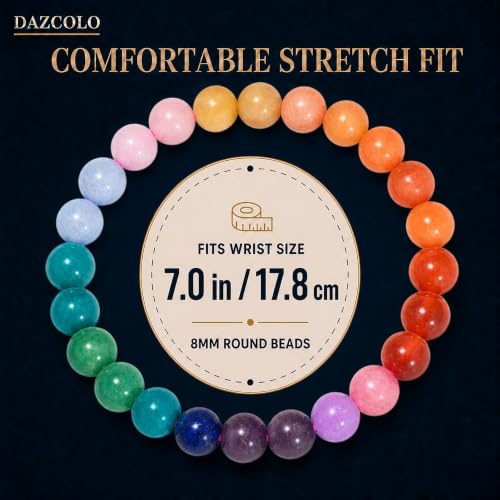 Natural Gemstone Stretch Elastic Bracelet