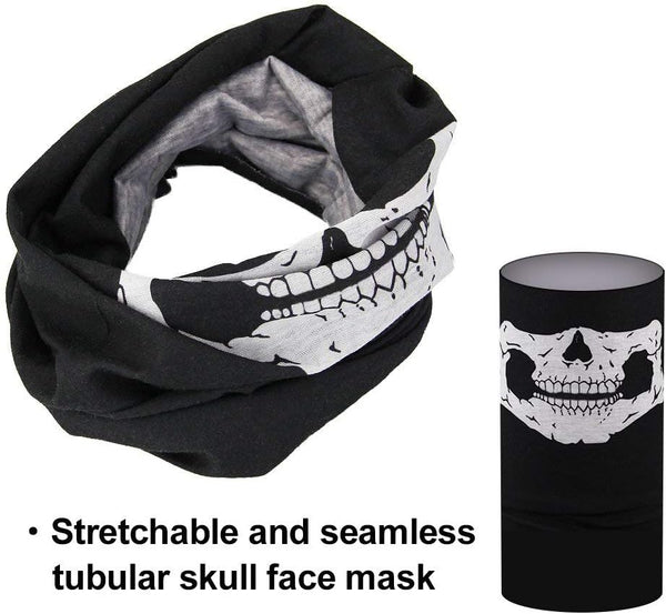 ZKSM 3Pcs Breathable Face Masks Skull Mask Seamless Balaclava Mask Headwear Scarf