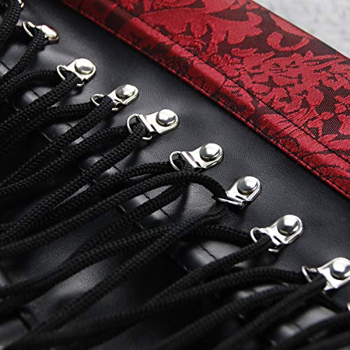Steampunk PU Leather Spiral Steel Bone Underbust Corset