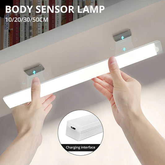 Night Lights Wireless LED Motion Sensor Lamp USB Rechargeable Magnetic for Wardrobe Room Closet K...