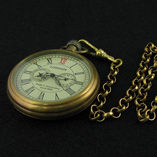 Classic Mechanical Pocket Watch with Chain