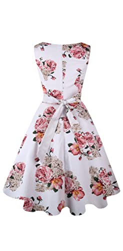 Dressever Women's 50s 60s Vintage Sleeveless Dress | Cocktail Party Dress with Pockets;Anniversary dress;Halloween dress;Christmas dress;Work dress
