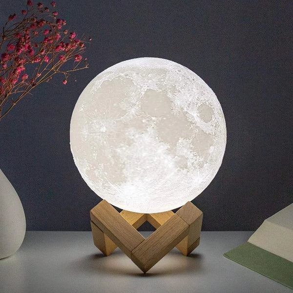 8cm Moon Lamp LED Night LED Light Kids Gift Moon Lamp