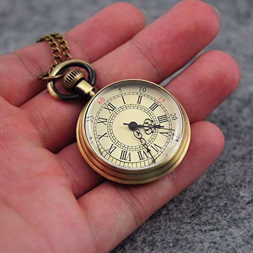 Vintage Pocket Watches for Men with Chains, Analog Pocketwatch for Wom