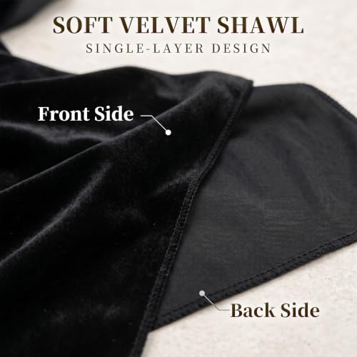 Velvet Bridal Shawl, Wrap for Wedding Banquet Evening Dress