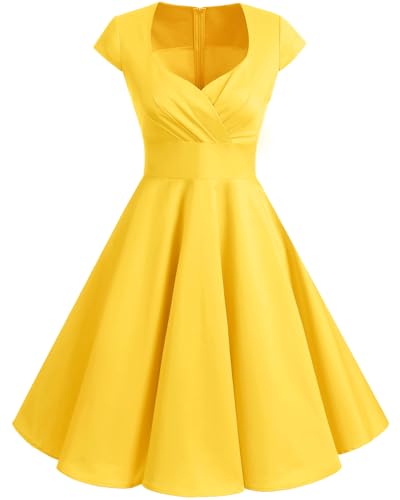 Bbonlinedress Women Short 1950s Retro Vintage Cocktail Party Swing Dresses