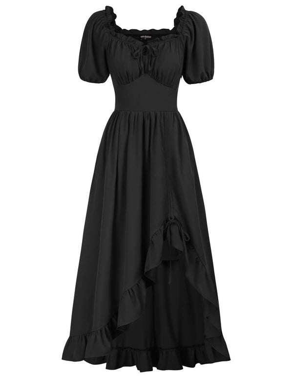 Scarlet Darkness Renaissance Dress Women Corset Medieval Pirate Costume