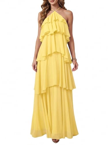 SOLY HUX Women's Wedding Guest Maxi Dress