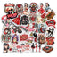 31 PCS Rockabilly Stickers Pack Pin Up Girls Vintage 1950s Retro Rose Tattoo Style Waterproof Vinyl Decals Rock N Roll Guitar Music Laptop Water Bottle Phone Case Women Aesthetic Gifts
