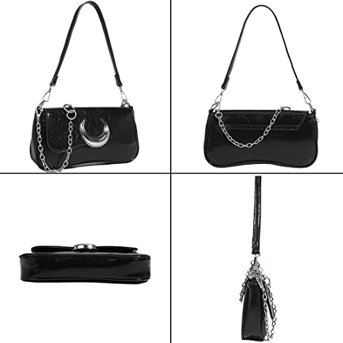Multi-Ways Crescent 2000s Y2k Shoulder Bag