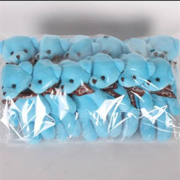 Mini Teddy Bear Keychains - Set of 12 Adorable Plush Bears