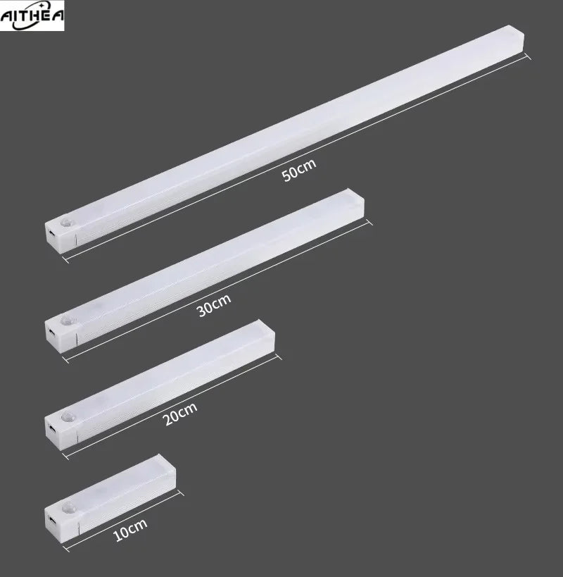 Aithea PIR Motion Sensor LED Cabinet LED Light Wireless Portable Detector Lamp for Hallway
