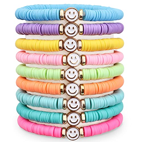 JIASHUYEYE Party Favors for Kids Ages 8-12, Colorful Preppy Friendship Bracelet Set for Girls, Birthday Goodie Bags and Classroom Prizes