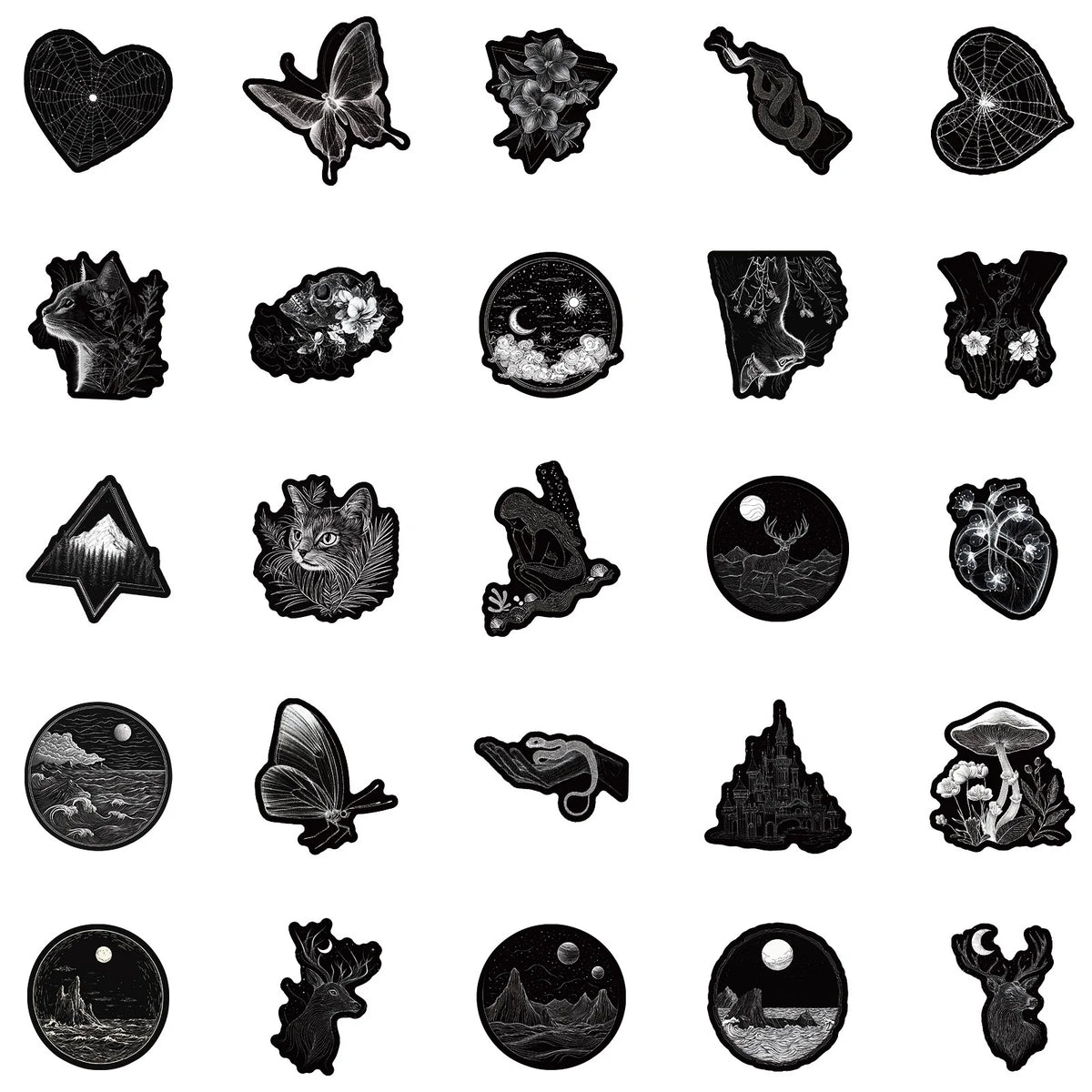 Beautiful Scrapbooking Or Skateboard DIY Sticker Pack