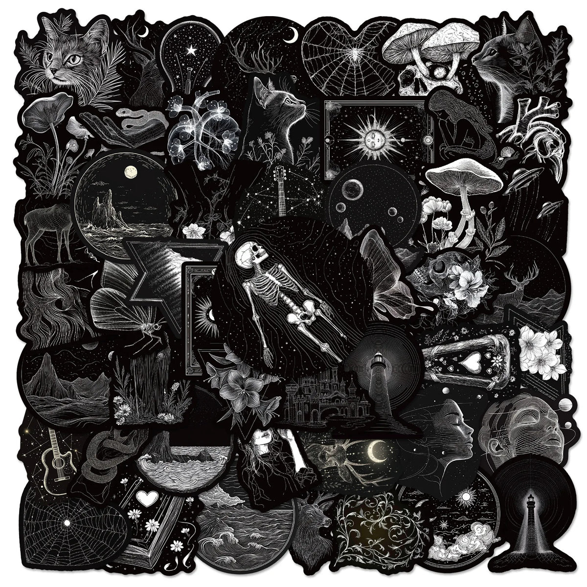 Beautiful Scrapbooking Or Skateboard DIY Sticker Pack