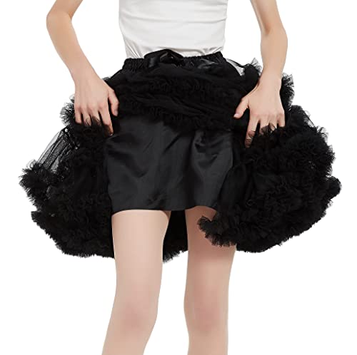 Women's High-Waist Mesh Tulle Petticoat Underskirt — Fluffy Ballet Tutu