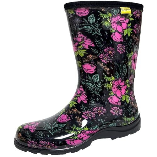 Women's Rain Boots Waterproof Mid Calf Rubber Boots For Main image