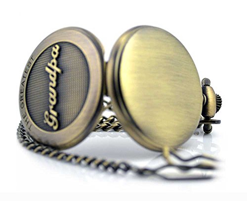 Fathers Personalized Engraved Pocket Watch, Engraved Dad, Grandpa for