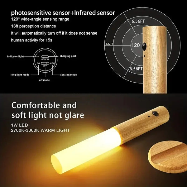 1pc Intelligent Human Body Induction Night LED Light, Household Toilet Wall Induction