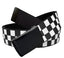 Women's 1.25" Wide Black Flip Top Military Belt Buckle With Canvas