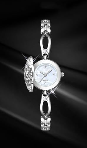 ADSBIAOYE Elegant Women's Watch Flower-Shaped Diamond flip Fashion Lux Secondary image
