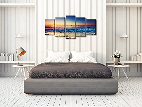 Ocean Seascape 5-Piece Modern Canvas Wall Art