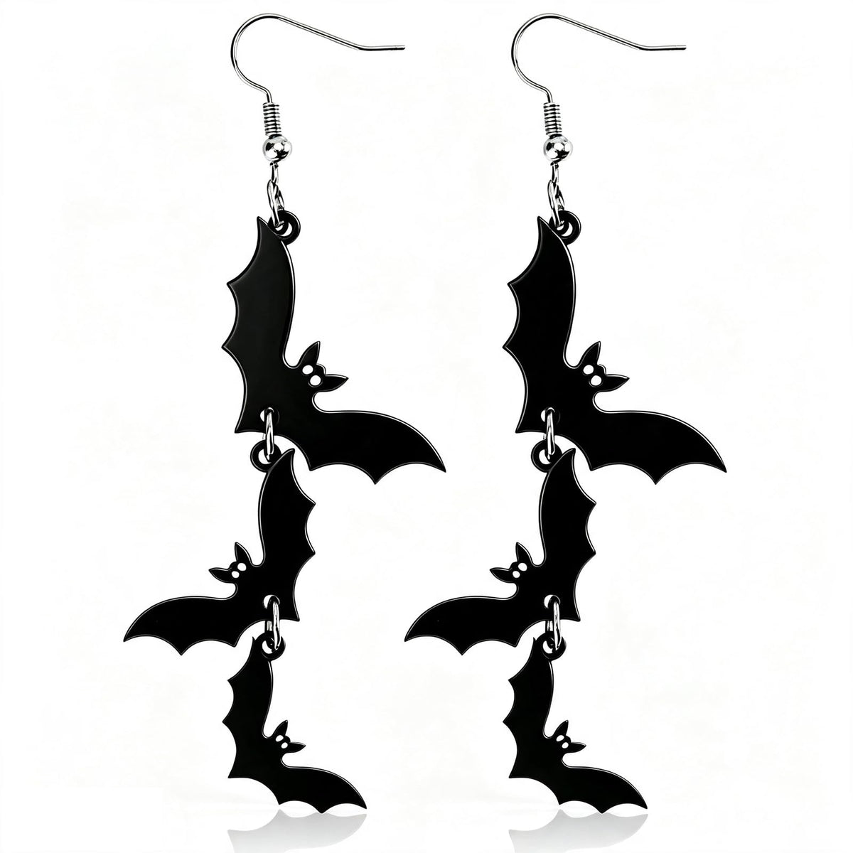 Punk Halloween Earrings Skeleton Skull Dangle Pumpkin Bat Spider Terror Earrings
