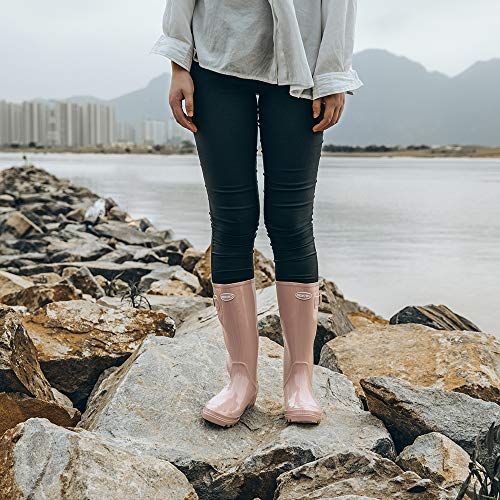 Women's Tall Rain Boots Waterproof Wellington