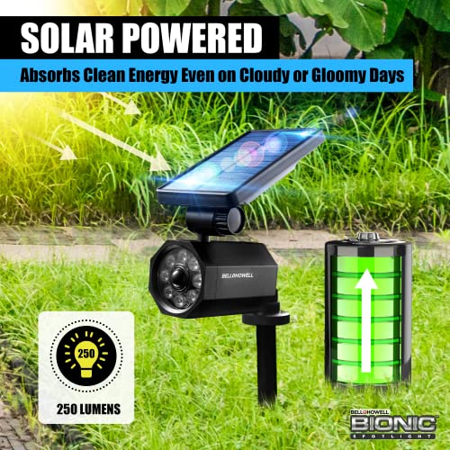 Bell+howell Bionic Spotlight Motion Solar Spot LED Light, for Garden, Lawn as Seen on tv