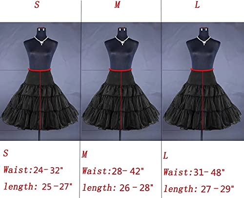 Women Crinoline Petticoat – Vintage Short Tutu Underskirt