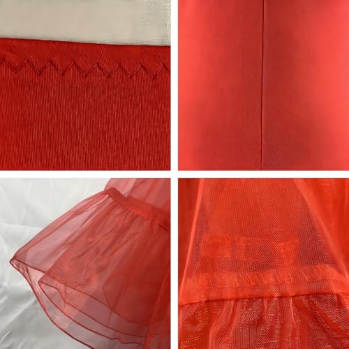 Women's 50s Vintage Petticoat 26" Crinoline Rockabilly Tutu Skirt Slip S-L…