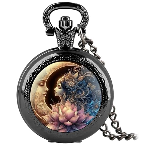 Vintage Pocket Watch for Women Men Graphic Animal Design Quartz Pocket Main image