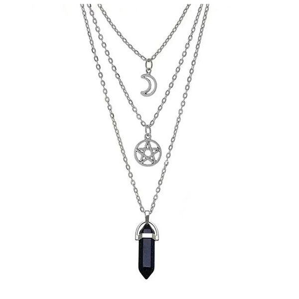 Pentagram Necklace - Wiccan Pendant Jewelry