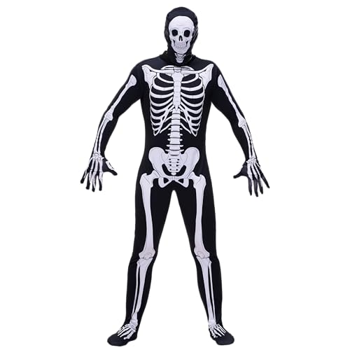 Spooktacular Creations Halloween Grow in the Dark Skeleton Costume Men