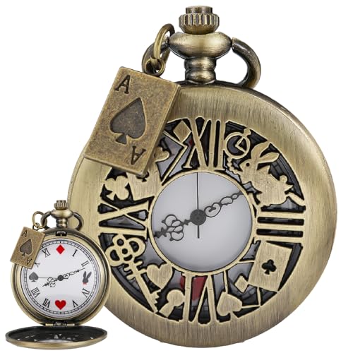 Nostalgia Movie-Theme Alloy Quartz Pocket Watch with Necklace Chain