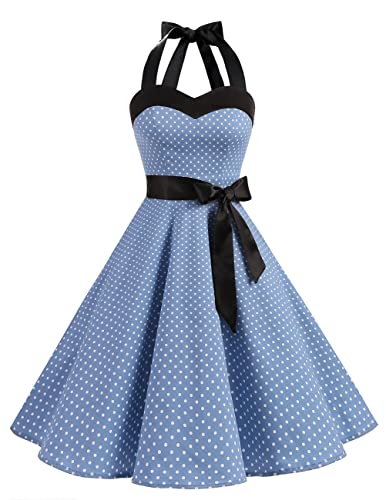 Vintage Swing Dress - Halter Neck - 1950s Rockabilly Pin-Up Style Secondary image