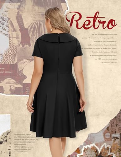 Wedtrend Women's 1950s Vintage Audrey Hepburn Style Cocktail Swing Dresses