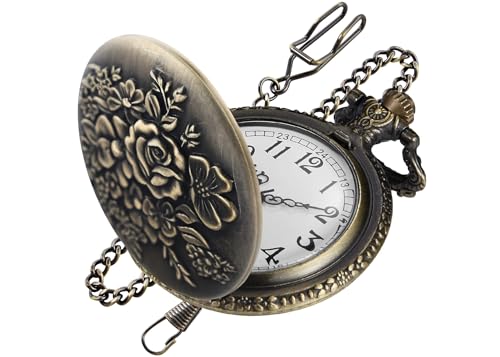 Animal Patch Pocket Watch, Carved Animal Design Patch Pocket Watch for