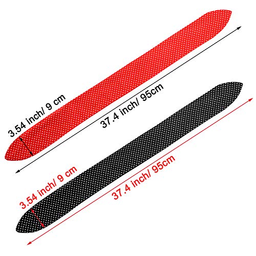 2 Pcs Polka Dot Headband, Halloween 50s Accessory(Red, Black,Small Dots)