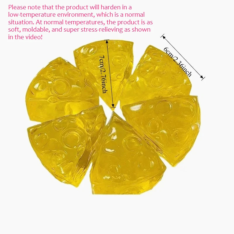 Squishy Mochi Cheese Fidget Squeeze Toy